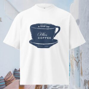 Hlios Coffee Big Logo Oversized High Neck T-Shirt