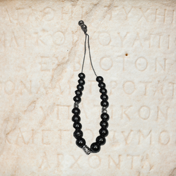 komboloi matte metal beads & sterling silver (12mm) (23)